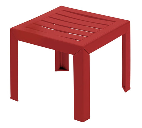 Grosfillex miami sidehavebord plast pp 40x40cm bordeaux