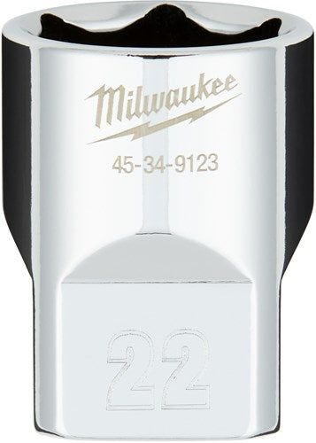 Milwaukee accessoires 1 2 dop metrisch - 22 mm - 4932480020