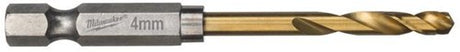 Milwaukee tilbehør metalboremaskine shockwave hss-g ti. 4mm -2 stk - 48894708