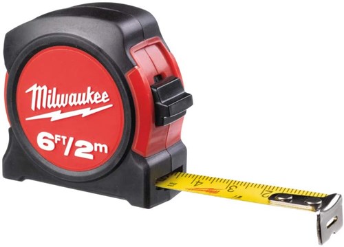 Milwaukee tilbehør målebånd 2 meter 16ft - 48225502
