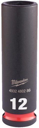Milwaukee tilbehør shockwave stødstik 3 8 dyb 12mm | 1 stk - 4932480286