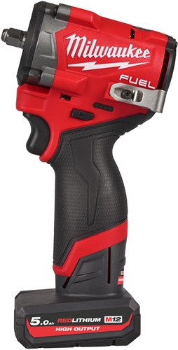 Milwaukee m12 fciwf38g3-502x | fuel compacte accu slagmoersleutel 12v 3 8 met frictiering in hd box (2x 5.0ah accu + c12 c lader) - 4933493452