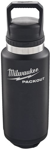 Milwaukee packout™ 1065 ml fles met deksel zwart - 4932493468