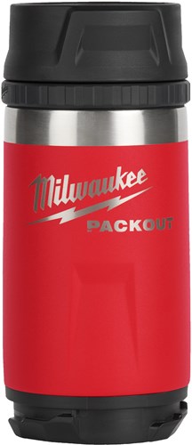Milwaukee packout™ flaske med drikkehætte | 355ml | rød - 4932498977