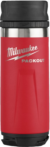 Milwaukee packout™ flaske med drikkehætte | 532ml | rød - 4932493473