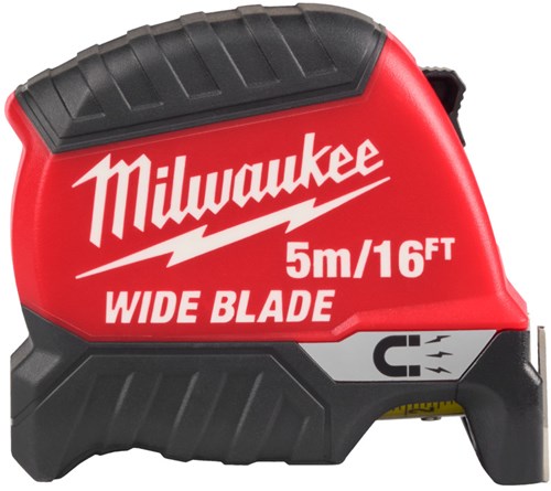Milwaukee målebånd | bred klinge | magnetisk | 16 fod 5m x 35mm - 4932499208