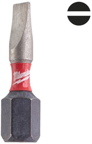 Milwaukee tilbehør milwaukee skruebit | chokbølge | sl0,8x5,5 | 25 mm | 3 styk - 4932500387