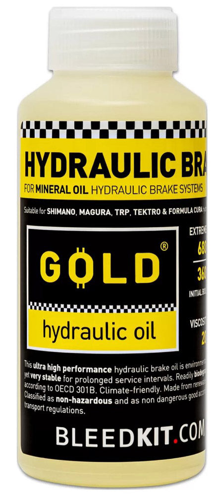 Bleedkit mineralsk bremsevæske guld