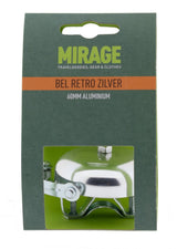 Mirage klokke retro aluminium 60mm, sølv