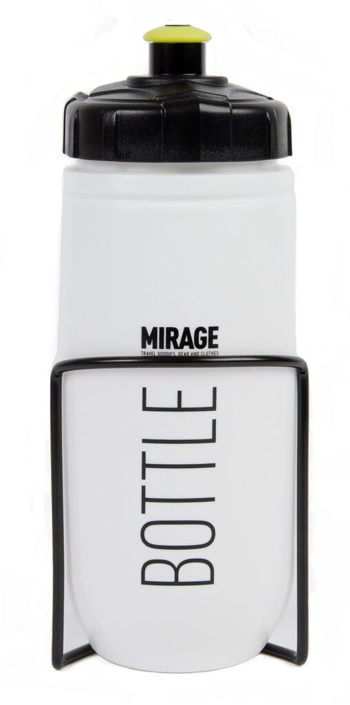 Mirage Bidon 600 ml Star-White med Alu Holder