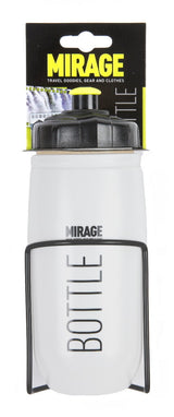 Mirage Bidon 600 ml Star-White med Alu Holder