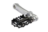 Mirage Crank Turners med rustfrit stålbolt aluminium T6 sølv