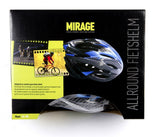 Mirage Helm L 58-62 sølv sort hvid