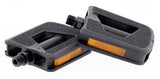 Mirage pedals tour ebike deluxe plastik sandpapir sort