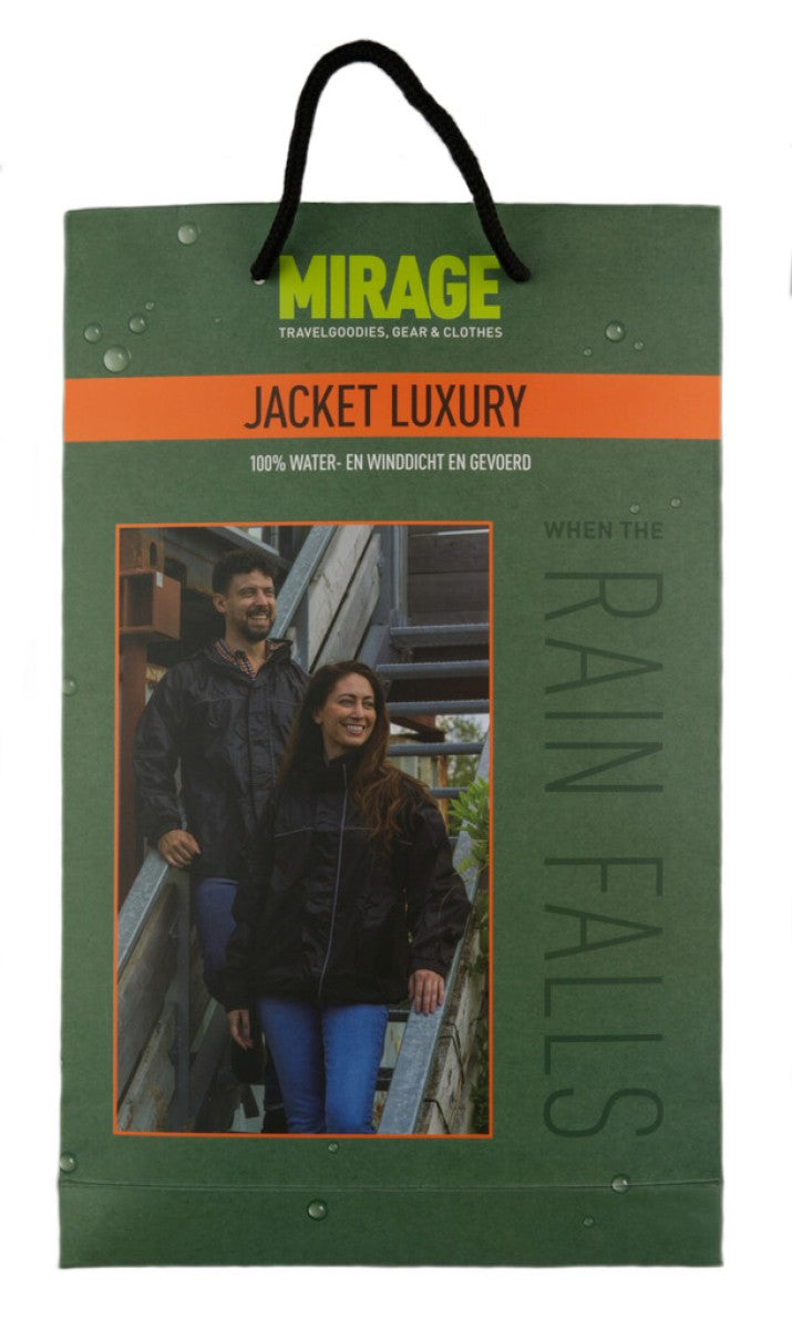 Regnjakke Mirage XL sort