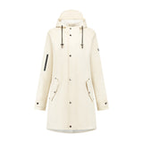 Mirage Raincoat nedbør Trenchcoat - Størrelse M - Lavet af Polyester Soft Touch - Off White
