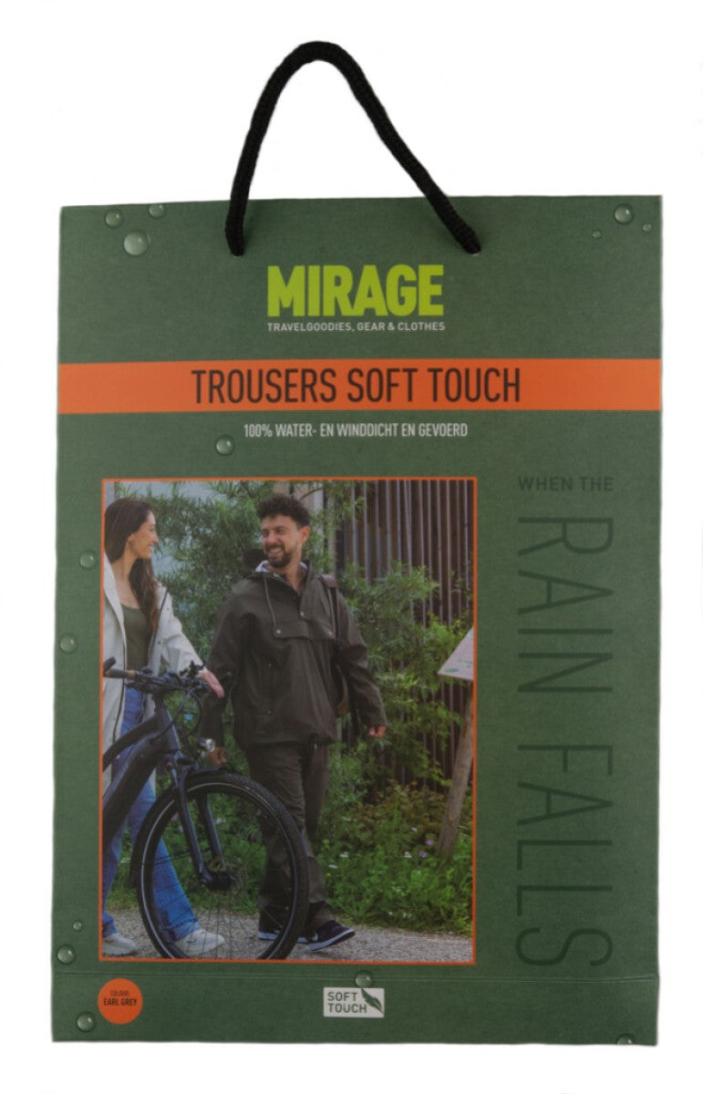 Mirage Rain Pants Rainball Bukser Soft Touch - Størrelse M - Earl Gray