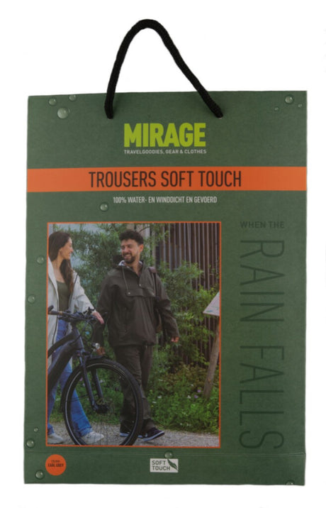 Mirage Rain Pants Rainball Bukser Soft Touch - Størrelse M - Earl Gray