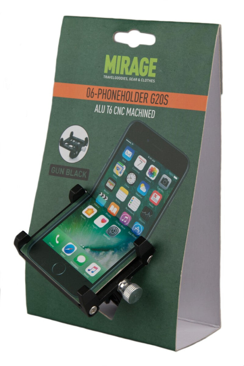 Telefonholder Mirage G20 Aluminium - Sort