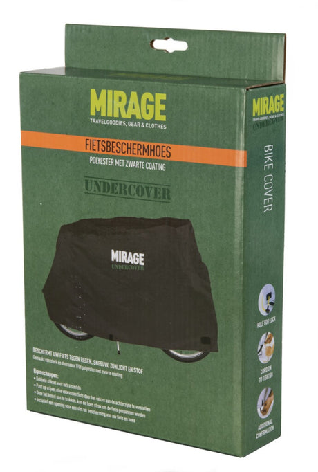 Mirage undercover cykelbeskyttelsescover 170d polyester, sort