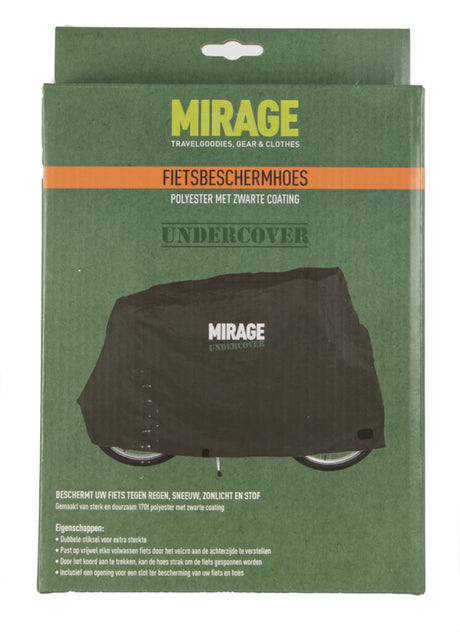 Mirage undercover cykelbeskyttelsescover 170d polyester, sort