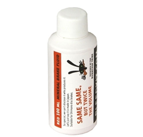 Bleedkit mineralsk bremsevæske rød 100ml