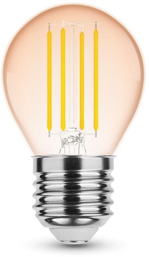 Modee led kugle e27 4-28w 1800k filament rav dæmpbar - led7430
