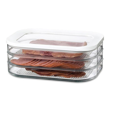 Mepal modula kødkasse - 550 ml 3-lags - friskmadskasse - hvid