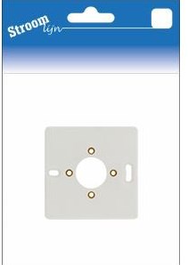 Enzo montageplaat 1-voudig wit - 6650710