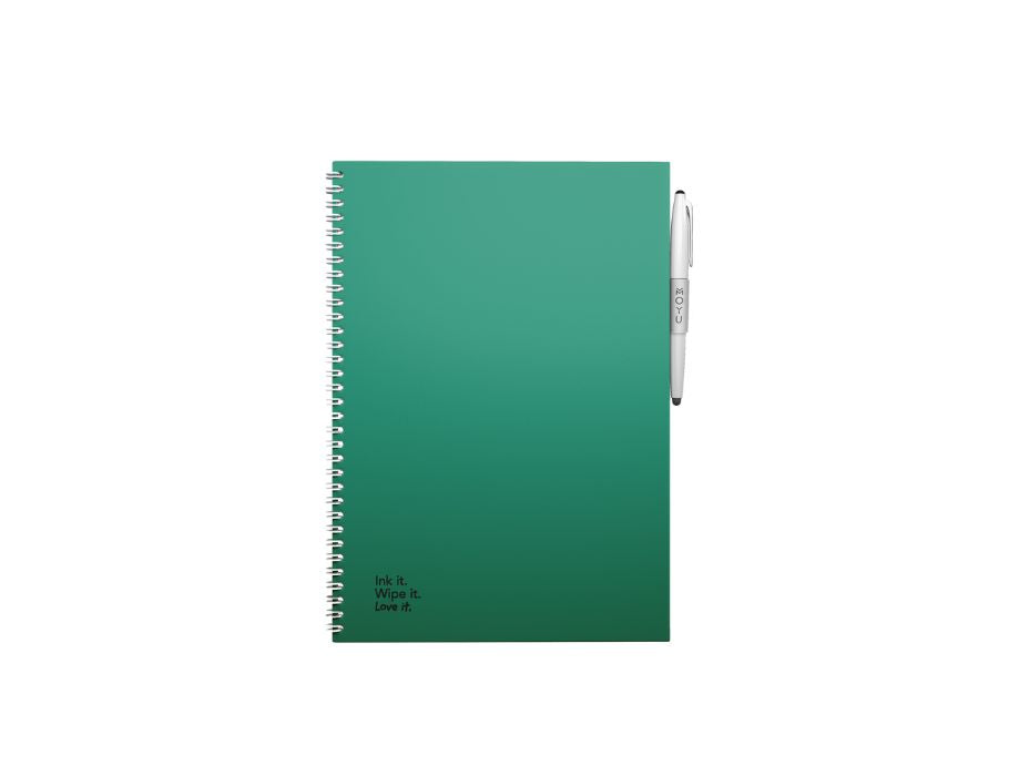 Moyu Overskydende notebook - Hardcover A4 - Forest Green