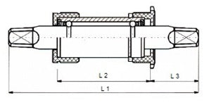 NECO bundbeslag med stålkopper JIS 122,5 31 mm