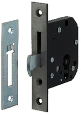 Nemef 4208 veiligheidsbijzetslot | skg** | dm50mm | voorplaat rvs 25x140mm rechthoekig | p 4208 12 | dr 1+2+3+4 - 9420817500