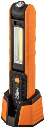 Neo LED kørelampe | genopladelig orange | + dockingstation - 5448680