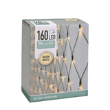Netbelysning LED varm hvid 160 LEDs 1x2m