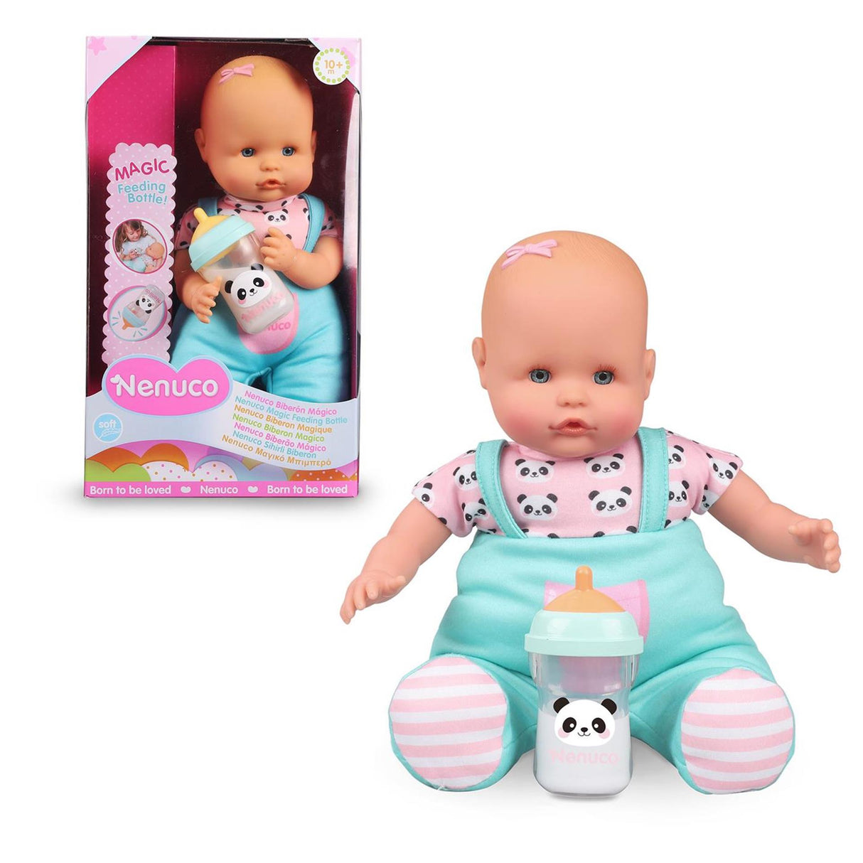 Nenuco babydukke 32cm med magisk flaske