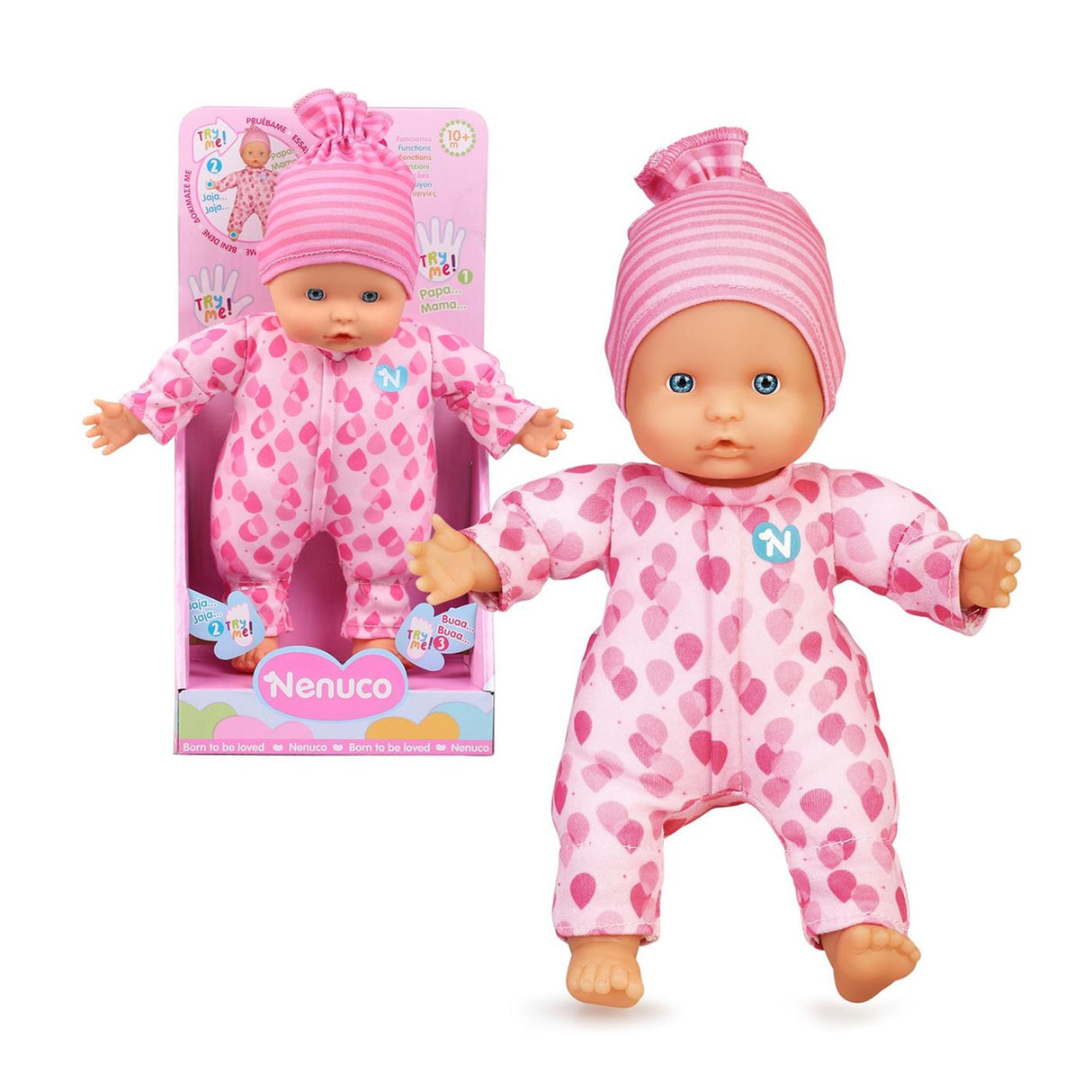 Nenuco blød babydukke 25cm med 3 funktioner