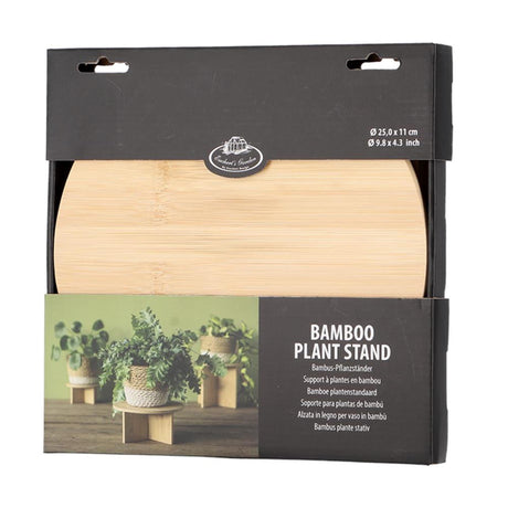 Esschert design plantebord bambus m dia25x11cm
