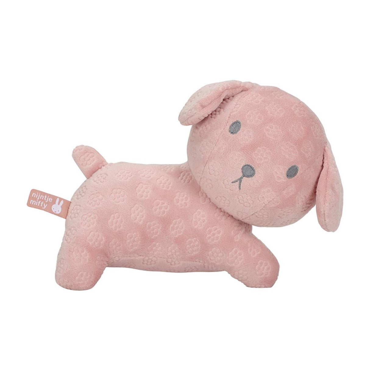 Lille hollandsk snuffie kæletøj 25cm pink blomst