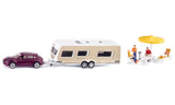 Siku 2542 personbil med campingvogn