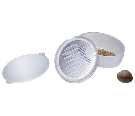 Westmark muskatnød rivejern med plast rustfri stålbakke 96x67x31mm