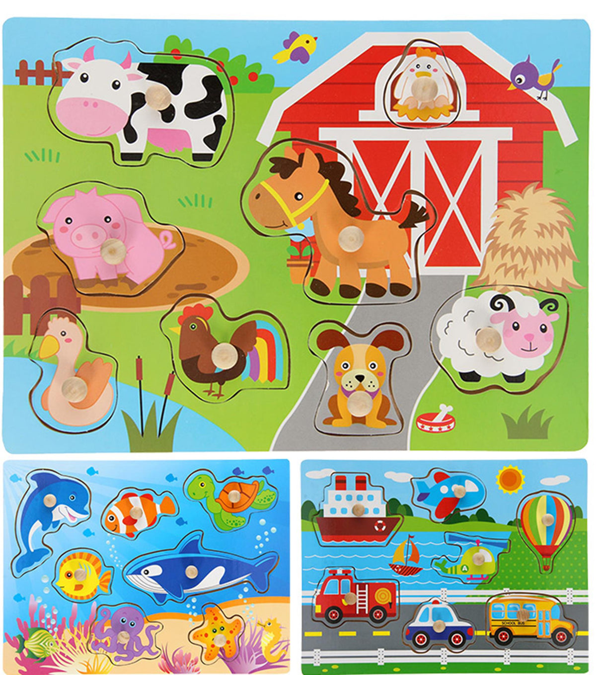 Johntoy john toy knap puslespil 30x22cm