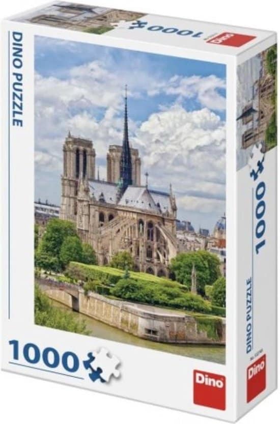 Dinotoys dino puslespil - notre-dame paris - 1000 brikker