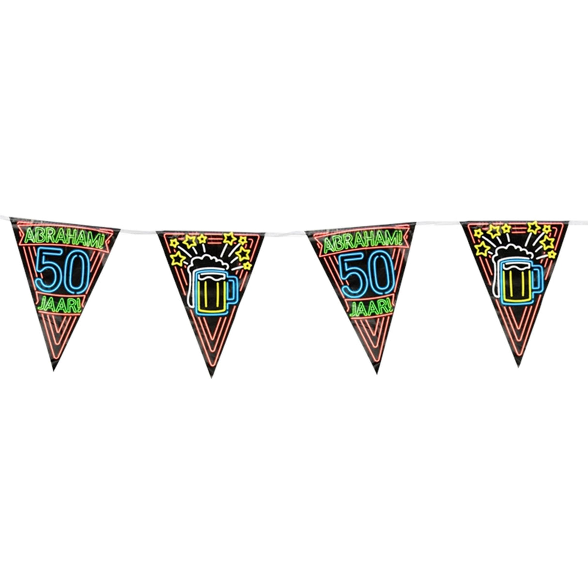 Paperdreams neon party flag - abraham