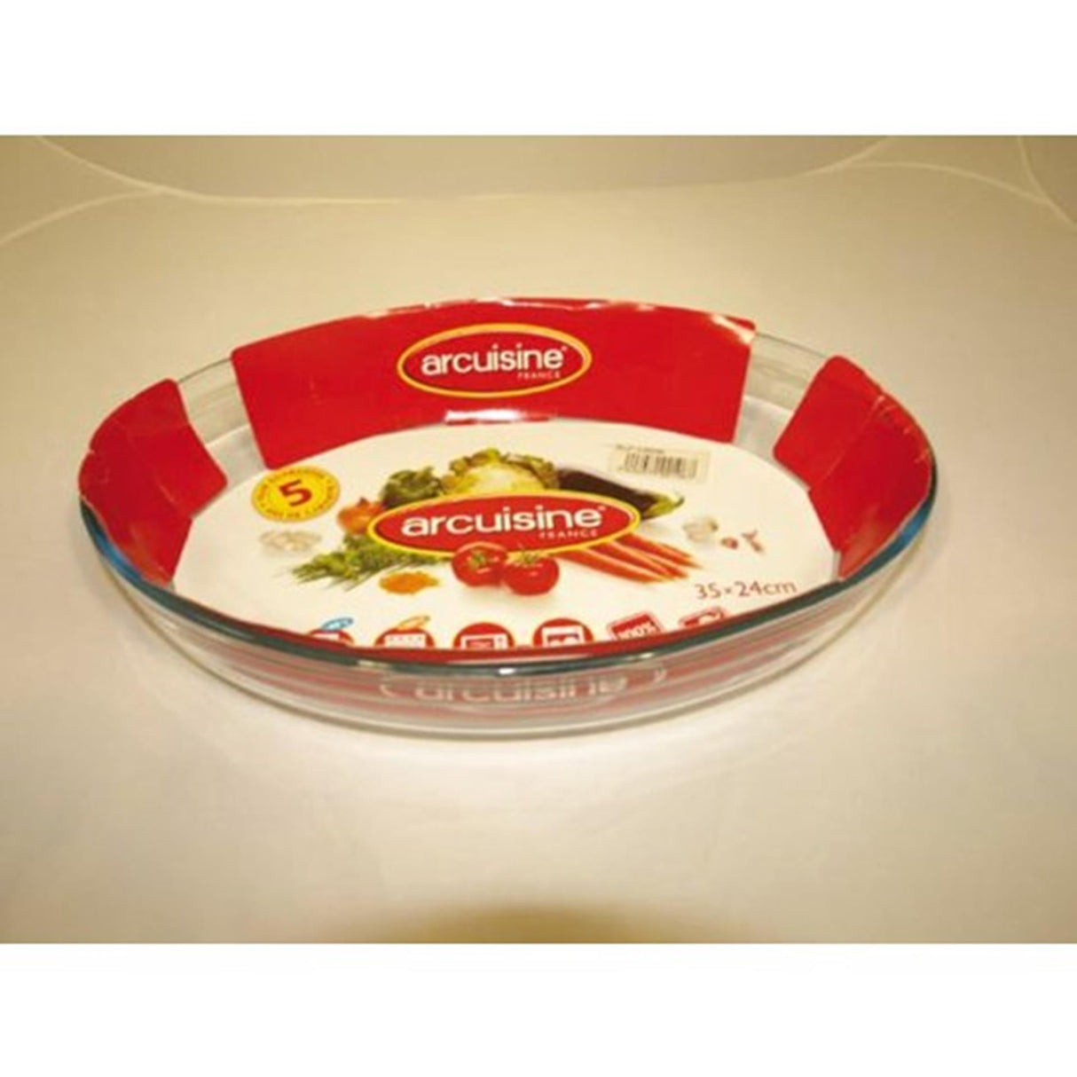 Pyrex arcuisine ovalt fad 35x24 cm glas