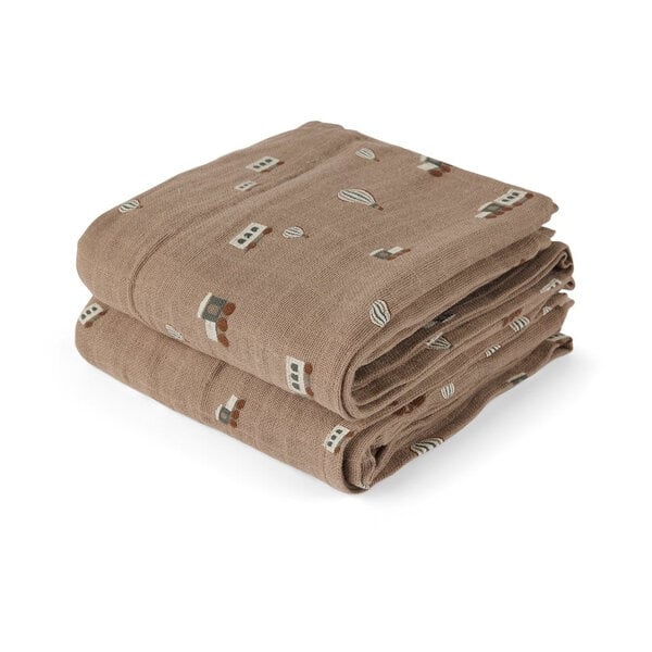 Nuuroo Nuuroo Bao Muslin Cloth 2-Pack med tryk