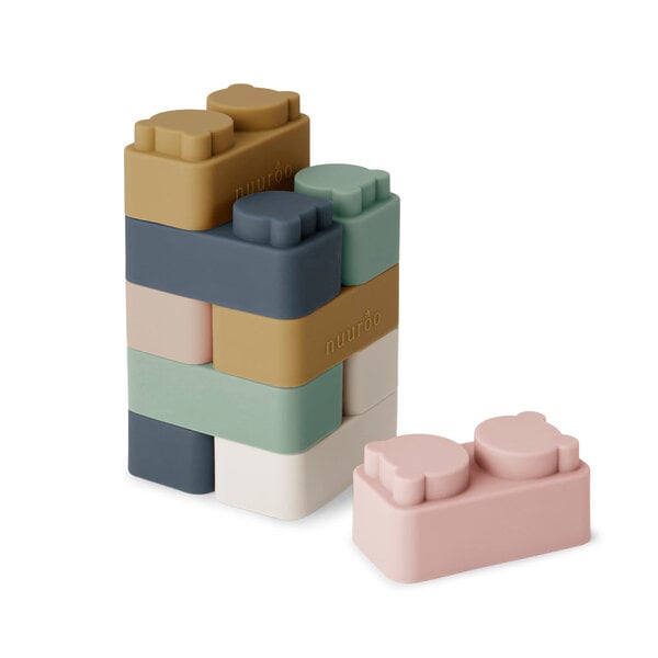 Nuuroo Nuuroo Pile Silicone Building Bricks 10 stk.