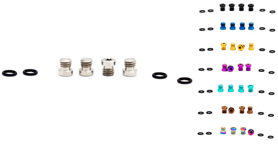 Eg komponenter titanium skruer sæt til sram bleedport dot (4 stk)