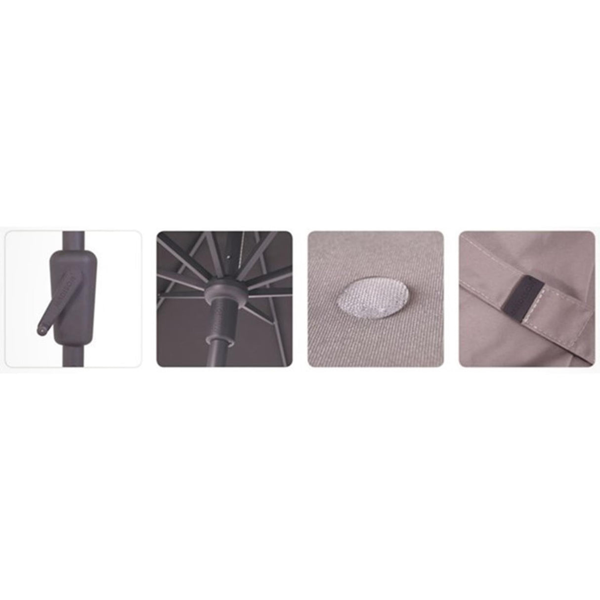 Madison parasol paros twist-up 300cm ecru