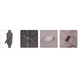 Madison parasol syros square wind-up 280x280cm ecru