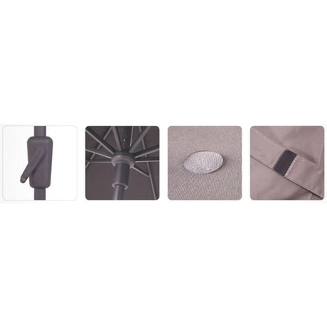 Madison parasol syros 280x280cm twist-up ecru